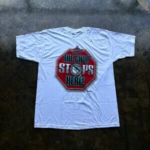 Beautiful Vintage The Chop Stops‎ Here Marlins T-shirt